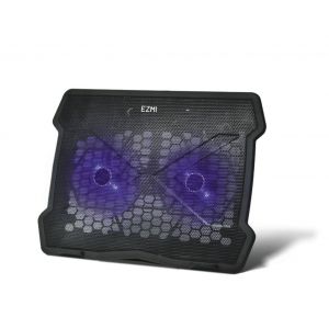 VENTILADOR EZMI P/LAPTO HASTA 15.6PLG 2NIVELES LED 
