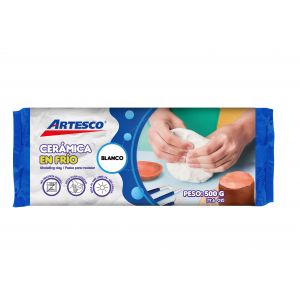 CERAMICA ARTESCO EN FRIO BARRA BLANCO 500GR