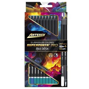 LAPIZ ARTESCO SUPERPUNTA PRO BLACK EDITION 15COL  4MM