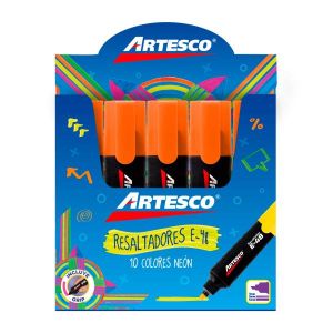 RESALTADOR ARTESCO NEON E-48 ANARANJADO UND