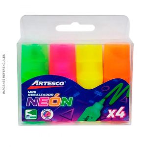 RESALTADOR ARTESCO MINI GRIP NEON X4 NUEVO