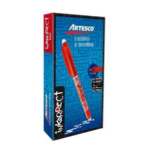 BOLIG. ARTESCO  INKORRECT BORRABLE ROJO UND