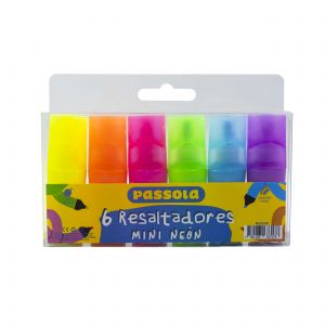 RESALTADOR PASSOLA MINI NEON X 6