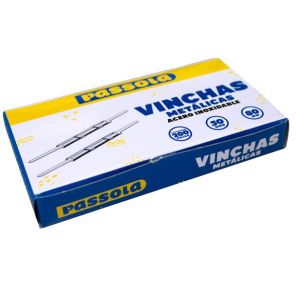 VINCHA PASSOLA METALICA INOXIDABLE CAJA X 50 UNDS